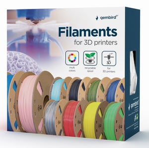 Gembird 3DP-PETG1.75-01-B materiały drukarskie 3D Politereftalan etylenu glikolu (PETG) Niebieski 1,45 kg