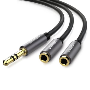 Ugreen 10532 kabel audio 0,2 m 3.5mm 2 x 3.5mm Czarny