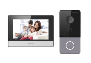 Hikvision DS-KIS603-P(C) wideodomofon 2 MP 17,8 cm (7") Czarny, Szary, Srebrny