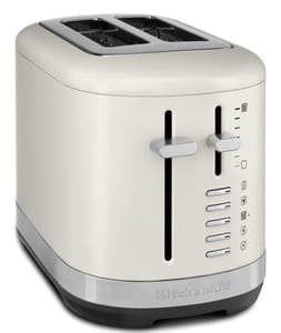 KitchenAid 859711684260 Toaster für 7–2 Scheiben, 980 W, Schwarz, Edelstahl, Weiß