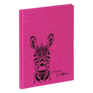 Pagna Save me Zebra notatnik A5 128 ark. Fuksja
