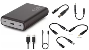 CoreParts MBX-PB007 Lithium-Ionen-Powerbank (Li-Ion) 20000 mAh Schwarz