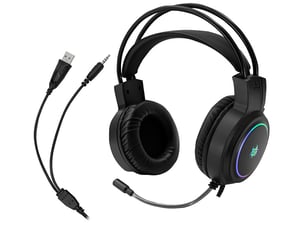 Tracer GZ X1 Wired Gaming Headset with Headband, USB Type-A, Black