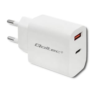 Qoltec 51714 Netzteil/Wechselrichter für den Innenbereich, 18 W, weiß