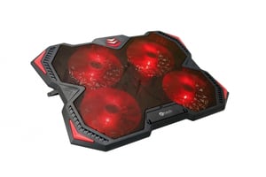 C-TECH Zefyros podkładka chłodząca do laptop 43,9 cm (17.3") 900 RPM Czarny