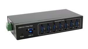EXSYS EX-11227HMVS huby i koncentratory USB 3.2 Gen 1 (3.1 Gen 1) Type-B 5000 Mbit/s Czarny