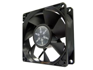 Silverstone FN81 Datorchassi Fläkt Svart