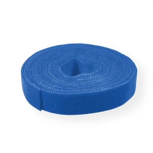 VALUE 25.99.5254 Kabelband med kardborreband, blå, 5 st.
