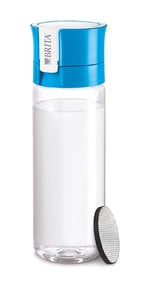 Brita Fill&Go 0.6 L Water Filter Bottle, Blue, Clear