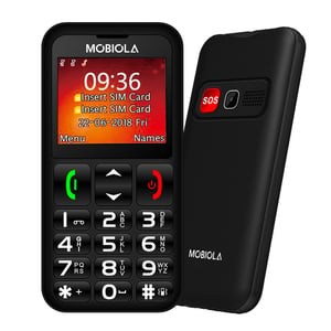 Mobiola MB700 5,59 cm (2.2") 84 g Czarny Telefon funkcjonalny