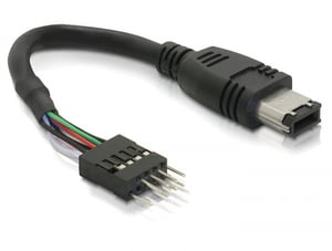 DeLOCK FireWire-Kabel 0,016 m Schwarz