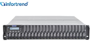 Infortrend EonStor DS3024R DS3000 2U/24bay red.-ctrl macierz dyskowa 0 TB Rack (2U)