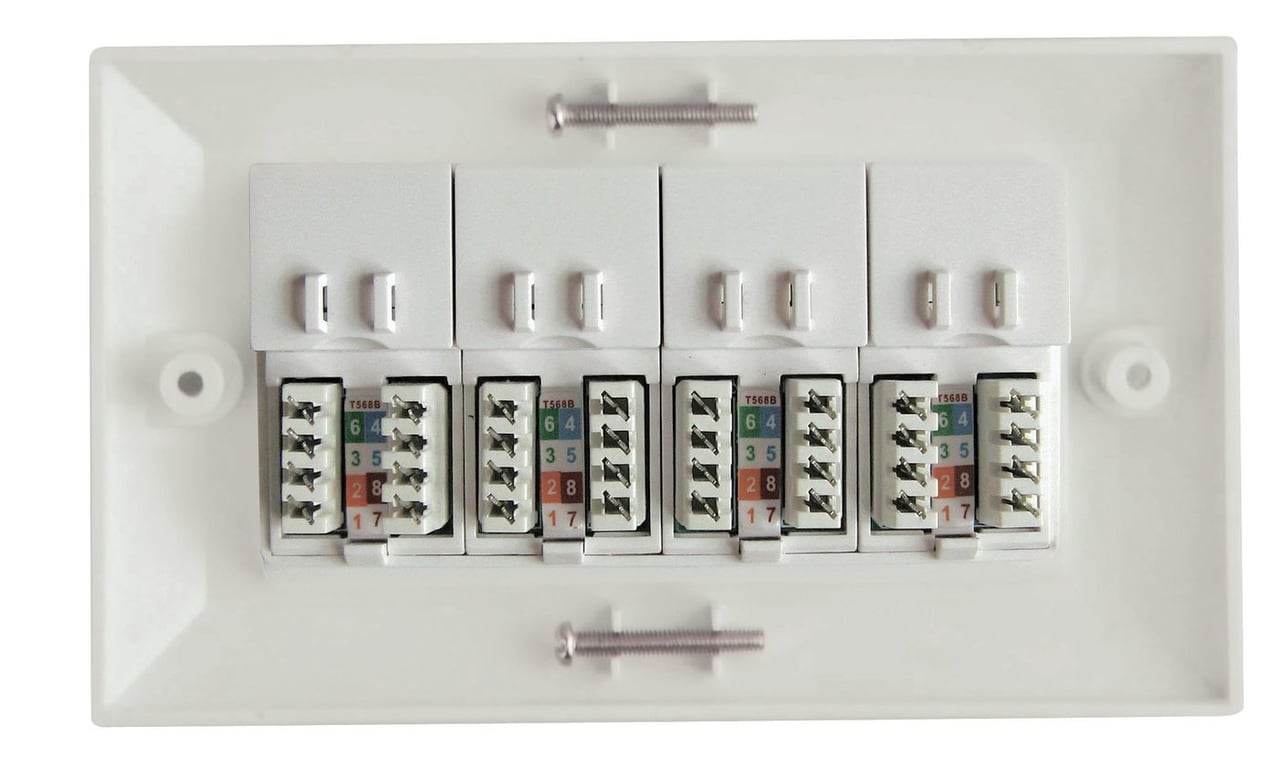 Lanview LVN126188UK-4 gniazdko RJ-45 Biały
