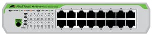 Allied Telesis AT-FS710/16-50 Unmanaged Fast Ethernet (10/100) 1U Grün, Grau