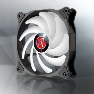 RAIJINTEK EOS 12 RBW ADD Płyta główna, Procesor Wentylator 12 cm Czarny, Biały 2 szt.