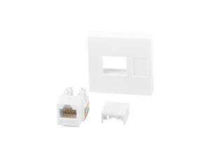 Lanberg WS-4545-RJ45K-W ram för uttag och strömbrytare, vit