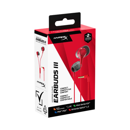 HyperX Słuchawki Cloud Earbuds III czerwone