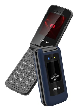 Aiwa FP-30-2G/BL Mobiltelefon 6,1 cm (2,4") 106 g Blau Einfaches Mobiltelefon