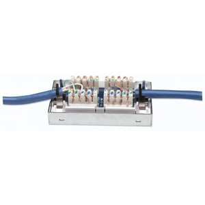 Techly IWP-ADAP CB5 Cat5e-Stecker, grau, silber