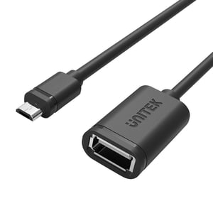 UNITEK Y-C438GBK kabel USB USB 2.0 0,2 m Micro-USB B USB A 0,48 Gbit/s Czarny