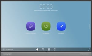 BenQ RM8603 Interaktiv platt skärm 2,18 m (86") LED 450 cd/m² 4K Ultra HD Svart Pekskärm Inbyggd processor Android 9.0 18/7
