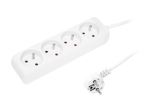 BLOW PR-570P grenuttag 2,8 m 4 x nätuttag För inomhusbruk Vit