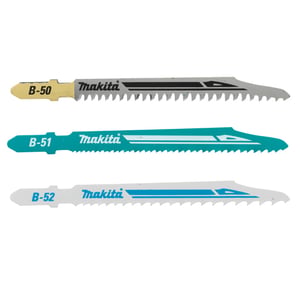 Makita B-06292 Stichsäge, Stichsägeblatt und Kreissägeblatt Stichsägeblätter, 3 Stück.