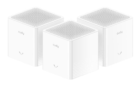 Cudy AC1200 Mesh Wi-Fi System, M1200 2.0, 3-Pack Dual-band (2.4 GHz/5 GHz) Wi-Fi 5 (802.11ac) Biały 1 Wewnętrzny