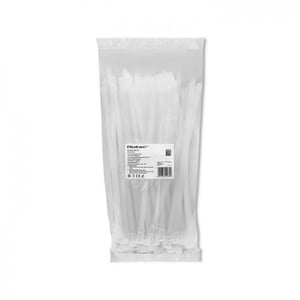 Qoltec 52230 kabelband, avtagbart kabelband, nylon, vitt, 100 st.