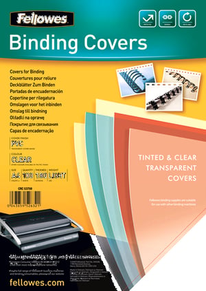 Fellowes 5375901 A4 Plastic and PVC Clear Envelopes, 100 pcs.