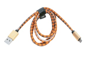 Platinet PUCLC1O USB-Kabel 1 m USB-A auf Micro-USB-A, orange