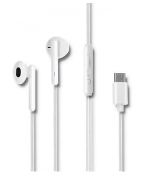Qoltec 50830 Headphones/Headset Wired In-Ear Calls/Music USB Type-C White