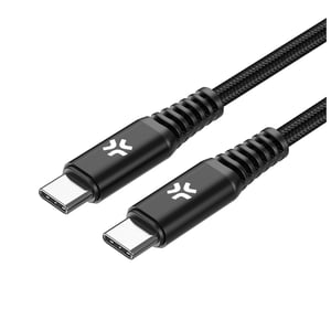 Celly USBCUSBC100WBK 2 m USB-C Cable, Black