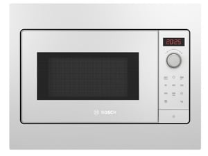 Bosch BFL523MW3 Mikrowelle, weiß, Solo-Mikrowelle, Einbaugerät, 20 l, 800 W