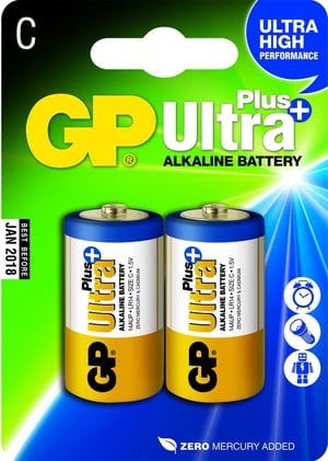 GP Batteries Ultra Plus Alkaline C Einwegbatterie Alkalibatterie