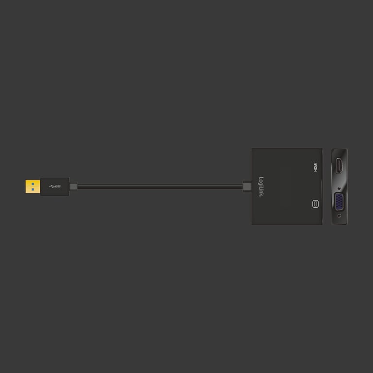 LogiLink UA0234 zewnętrzna karta graficzna usb 1920 x 1080 px Czarny