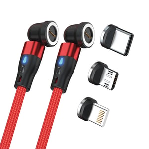 RealPower MagneticCharge2 USB Cable, 1 m, Red
