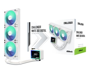 Asrock Challenger White 360 Digital Prozessor-Flüssigkeitskühlset 12 cm Weiß