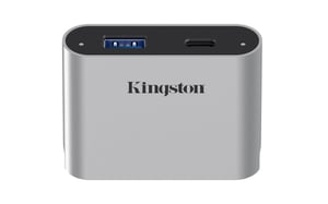 Kingston Technology WFS-USB-Hubs und USB 3.2 Gen 1 (3.1 Gen 1) Type-C-Hubs mit 5000 Mbit/s, silberfarben