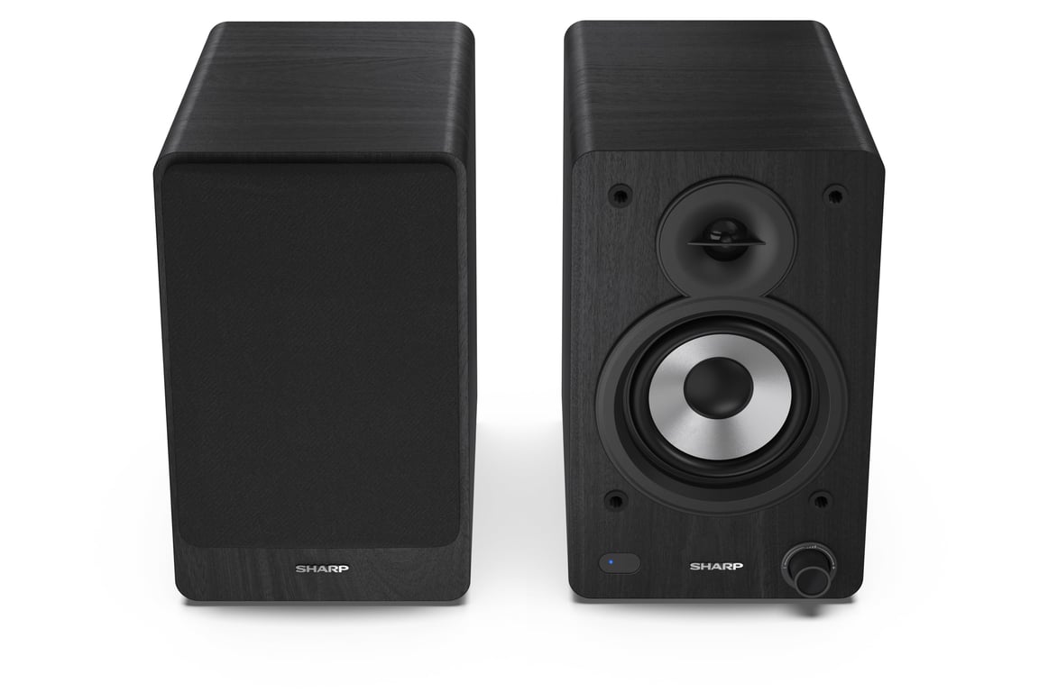 Sharp Bookshelf Speakers 2-drożny Czarny Przewodowy i Bezprzewodowy 60 W