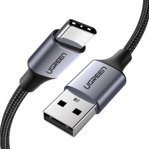 Ugreen 60128 USB 2.0 Cable, 2 m, USB-C to USB-A, Black