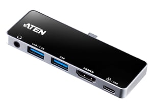 ATEN UH3238 Tablet/Smartphone Docking Station, Black, Silver