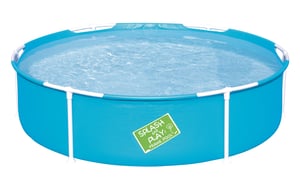 Bestway Steel Pro 56283 Outdoor Above-Ground Pool, Frame Pool, Round, 580 L, Blue