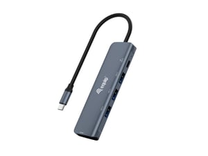 Equip 133,487 USB 3.2 Gen 1 (3.1 Gen 1) Type-C 5,000 Mbit/s Hubs and Concentrators—Black, Gray