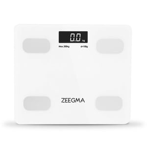 ZEEGMA GEWIT Kwadrat Biały Elektroniczna waga osobista