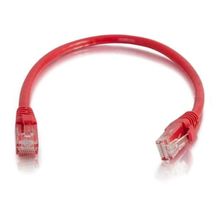 C2G 5 m Cat6-patchkabel, nätverkskabel, röd, U/UTP (UTP)