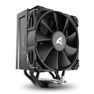 Sharkoon A40 Luftkühler für CPU, 12 cm, schwarz, 1 Stück