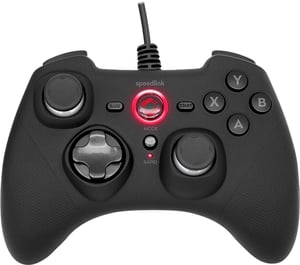 SPEEDLINK RAIT Black USB Gamepad for Nintendo Switch, PC, and PlayStation 3