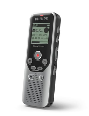 Philips DVT1250 dyktafon Pamięć wewnętrzna i karty pamięci flash Czarny, Szary