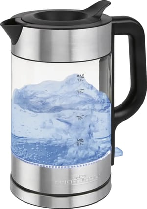 ProfiCook PC-WKS 1322 G vattenkokare 1,7 l 2200 W Silver, Svart, Transparent